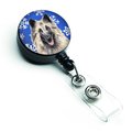 Carolines Treasures Belgian Tervuren Winter Snowflakes Holiday Retractable Badge Reel SC9392BR